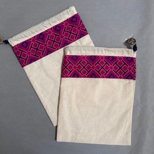 Tory Burch Pink Drawstring Dust Bags - 2